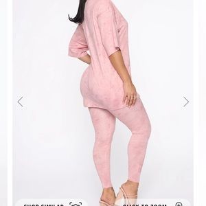 FASHION NOVA PINK LEGGING SET (new with tags!!)